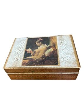VINTAGE➕Florentine Gold Gilt Jewelry Box